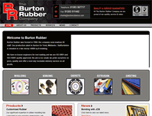 Tablet Screenshot of burtonrubberco.com